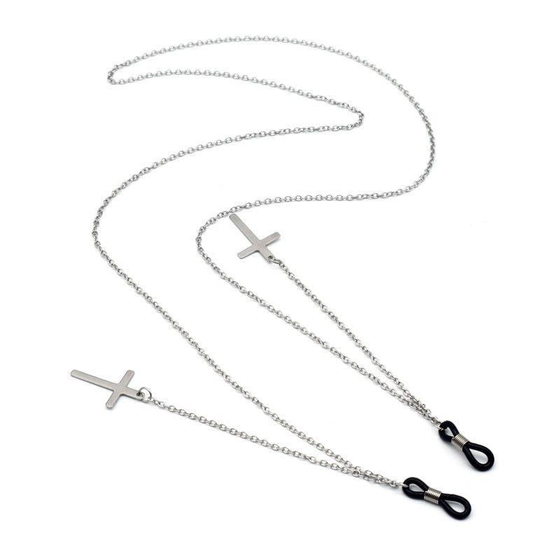 Trendy Metal Cross Eyewear Chain Stornfield