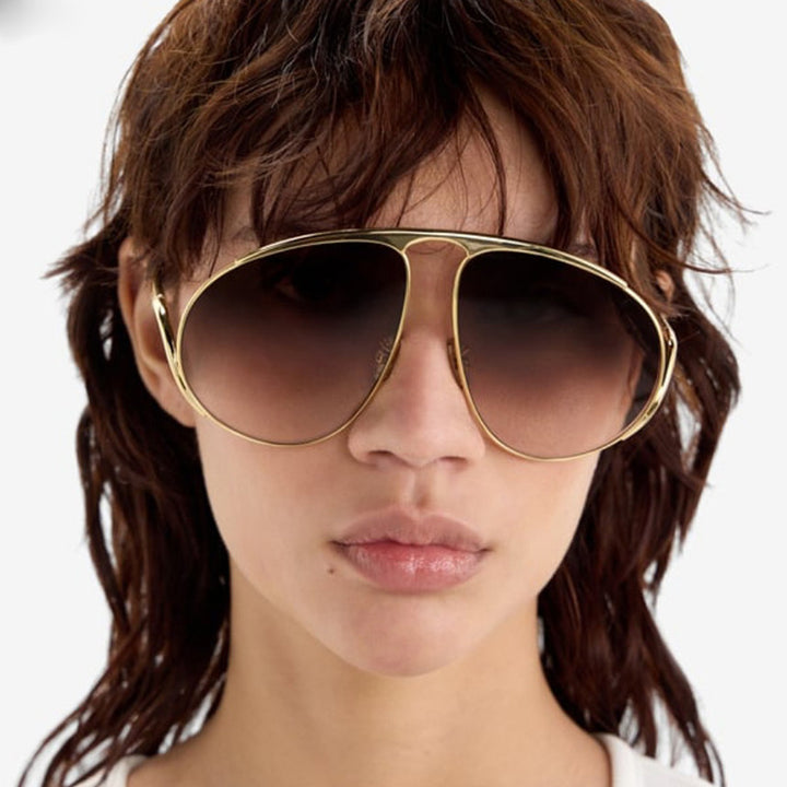 Ladies fashionable pilot sunglasses with polarized lenses and elegant metal frame Stornfield