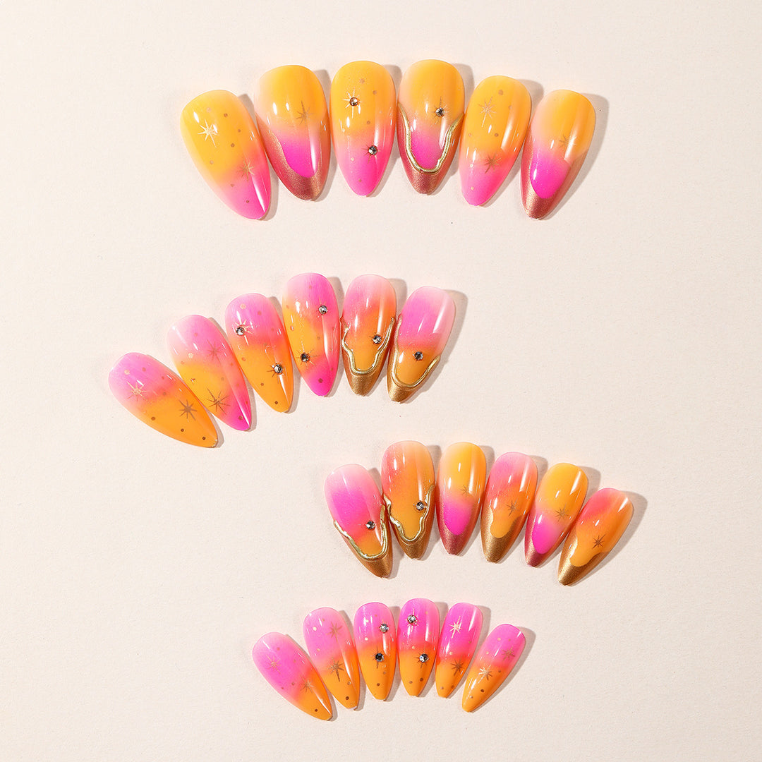Elegant Ombre Press-On Nail Design Stornfield