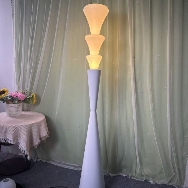 Modern Sculptural Floor Lamp with Cone Design