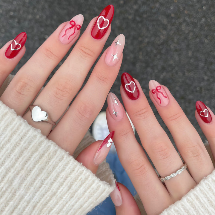Artistic Heart Motif Art Nails Stornfield