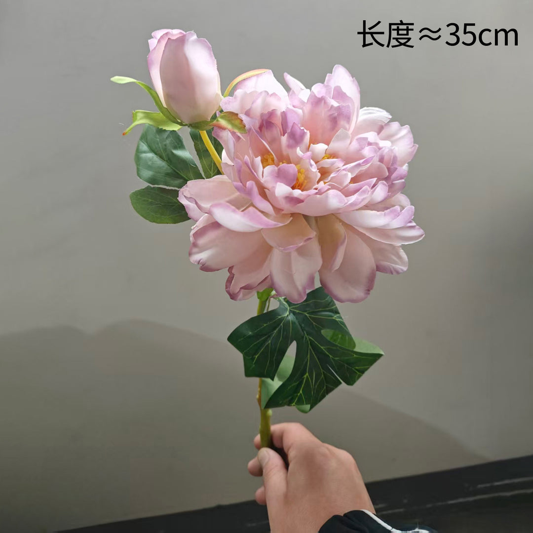 Realistic Faux Peony Stem