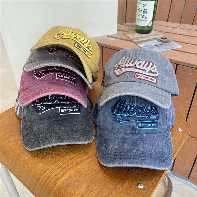 Men's Vintage-Inspired Distressed Cotton Baseball Cap Stornfield