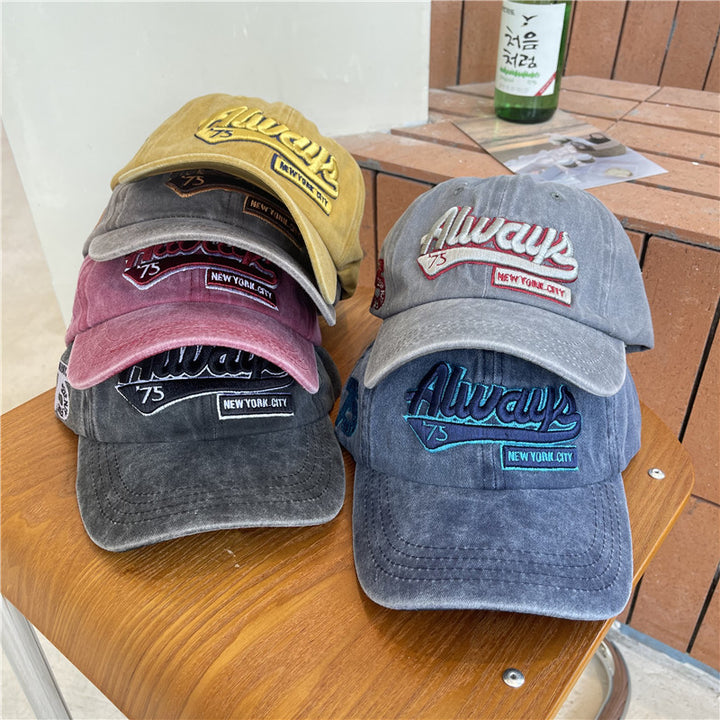 Men's Vintage-Inspired Distressed Cotton Baseball Cap Stornfield