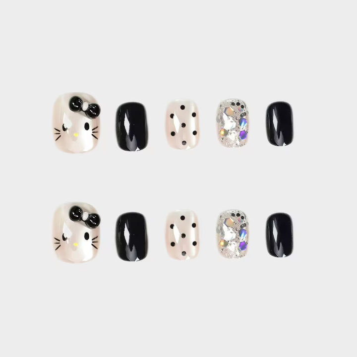 Premium Glittering Press-On Nail Extensions Stornfield
