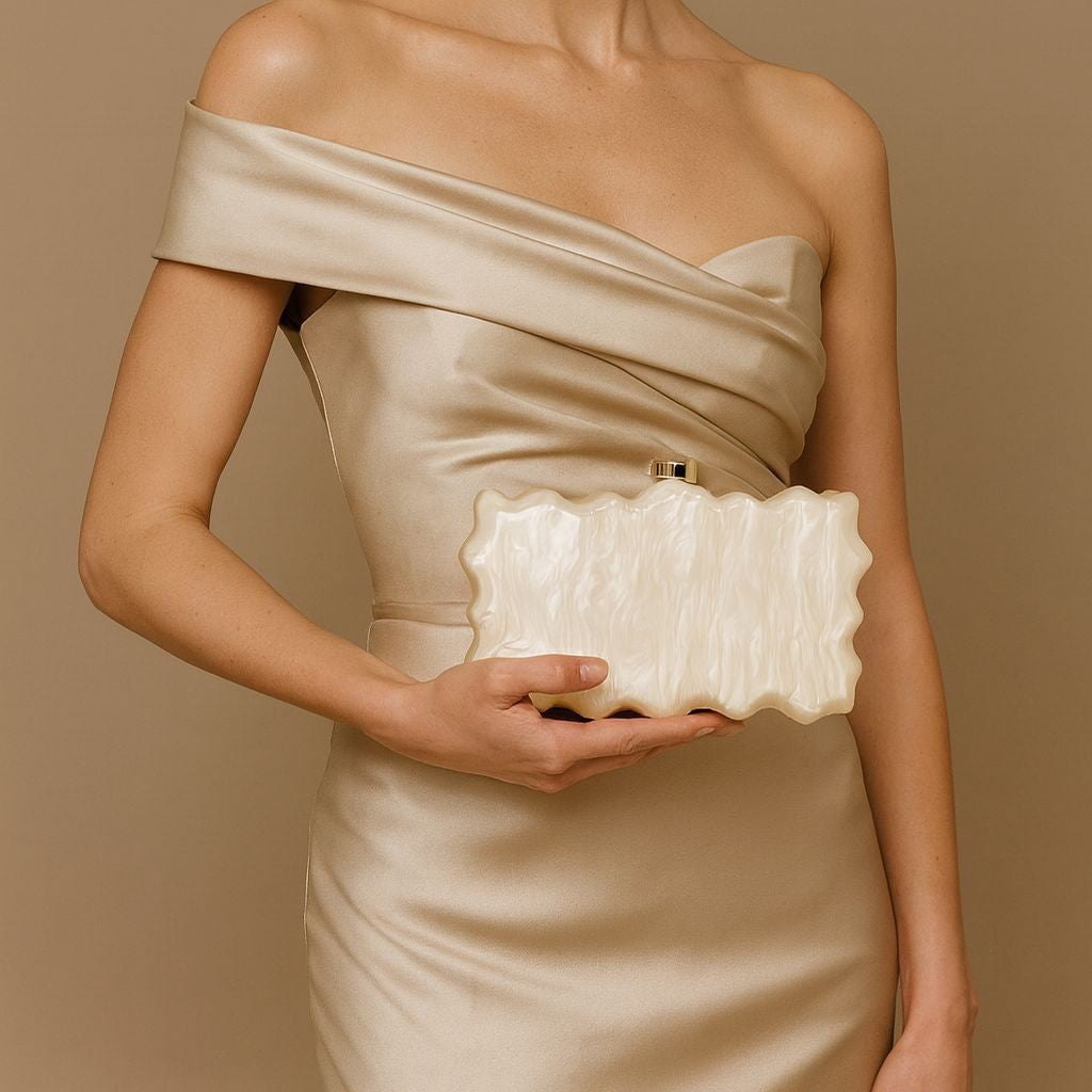 Pearlescent Acrylic Evening Handbag