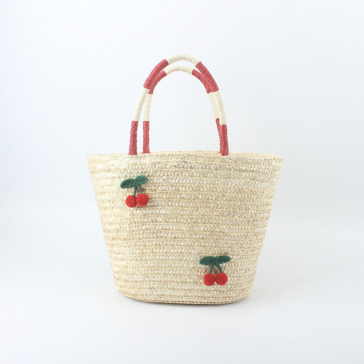 Basket bag with handcrafted fruit motifs Stornfield