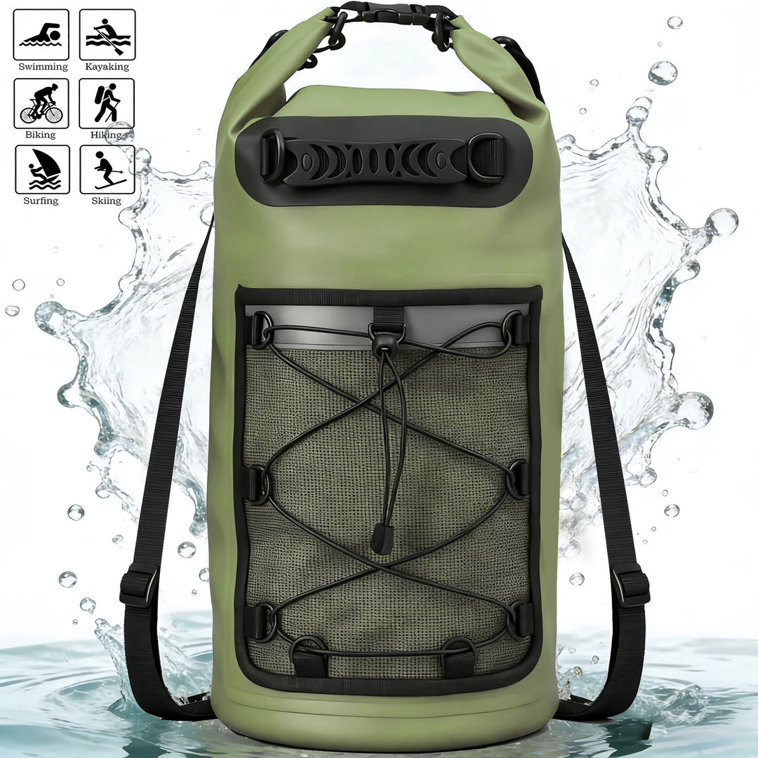 Durable Dry Bag with Mesh Pocket Stornfield