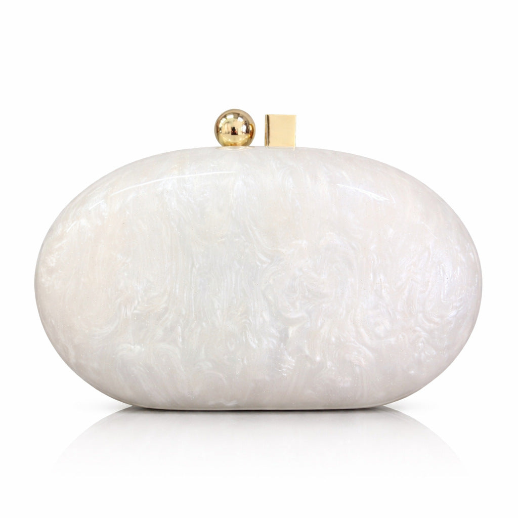 Elegant Oval Evening Clutch