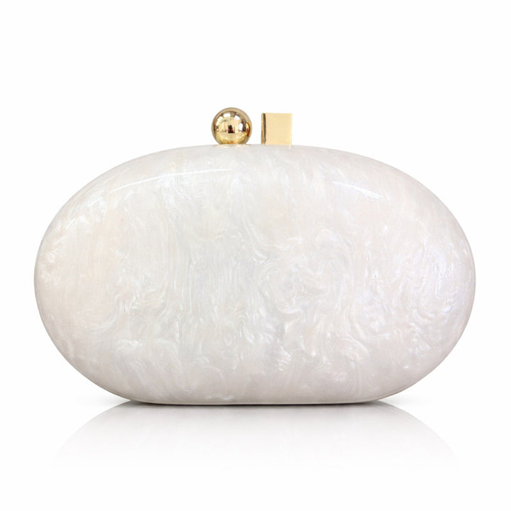 Elegant Oval Evening Clutch