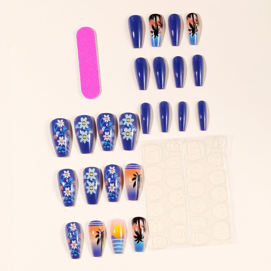 Tropical Sunset Nail Art Stornfield