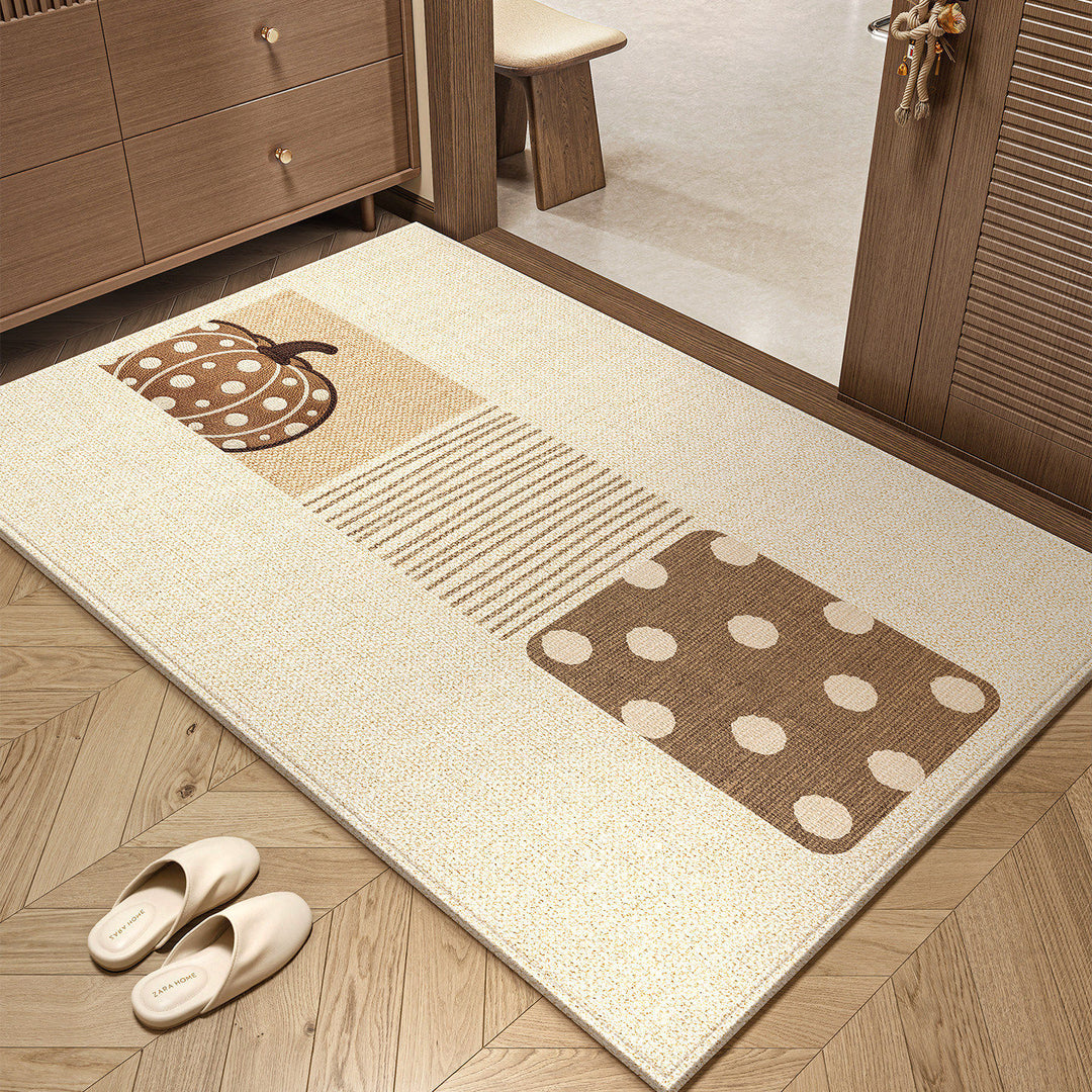 Decorative Pumpkin-Themed Area Rug