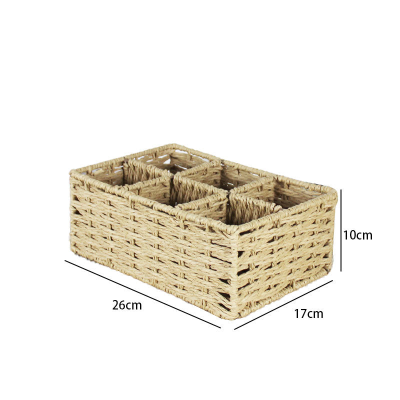 Multi-Sectional Woven Storage Basket Stornfield