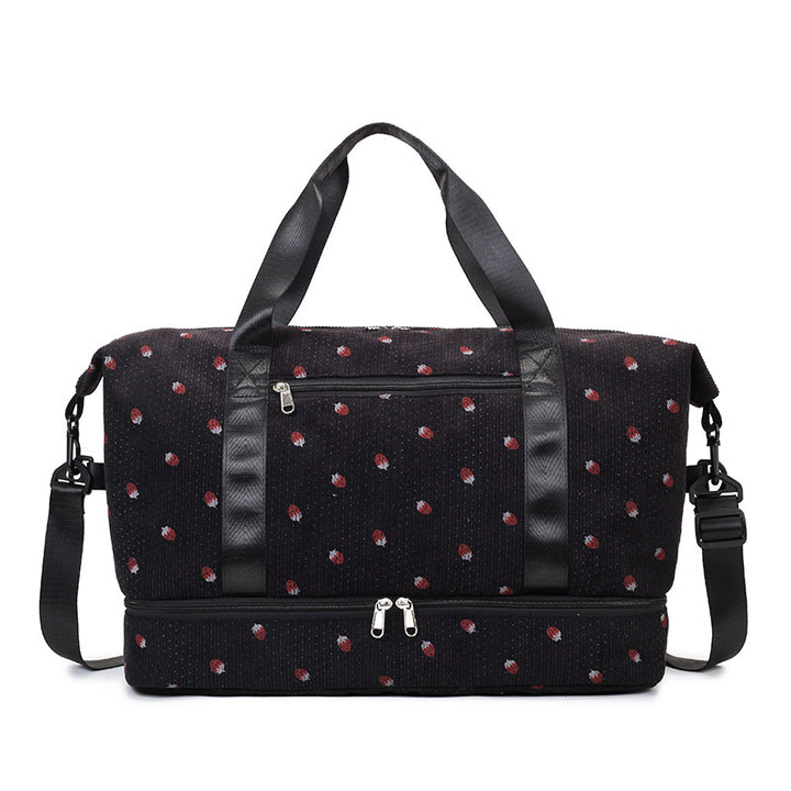 Multifunctional sport and travel bag with floral pattern Stornfield