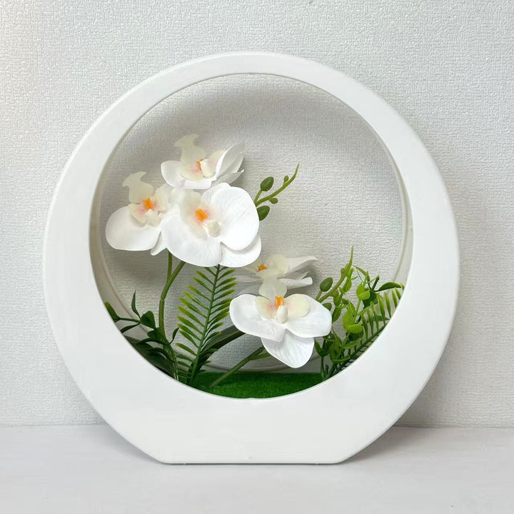 Artificial Orchid Flower Display for Home Decor