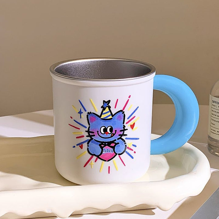 Ceramic mug with playful animal design Stornfield