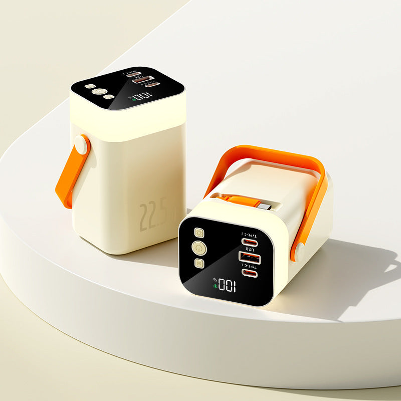 Practical powerbank with carrying handle and multiple connections Stornfield