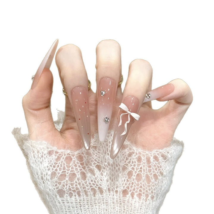 Glossy Ombre Press-On Nail Extensions Stornfield