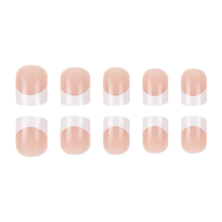 Elegant French Tip Press-On Nail Art Stornfield