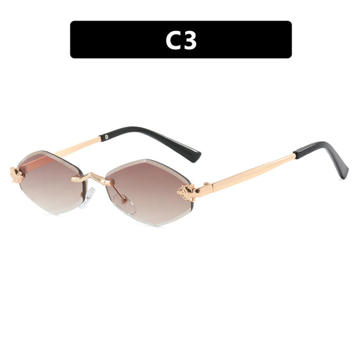 Women's geometric sunglasses with double metal frame and protective lenses Stornfield