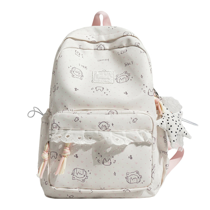 Whimsical Character Print School Backpack Stornfield