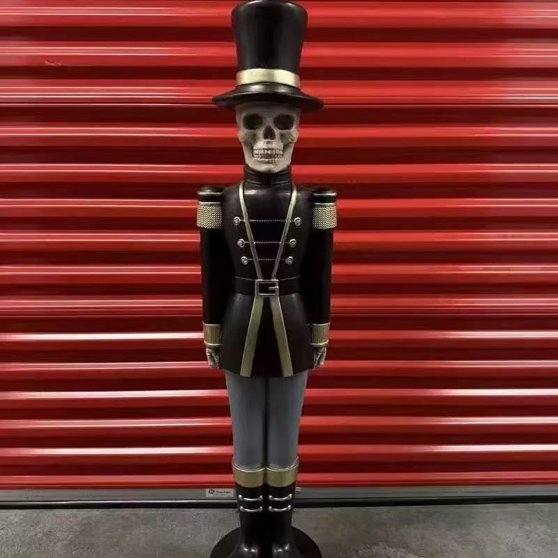 Decorative skeleton figure in military look Stornfield