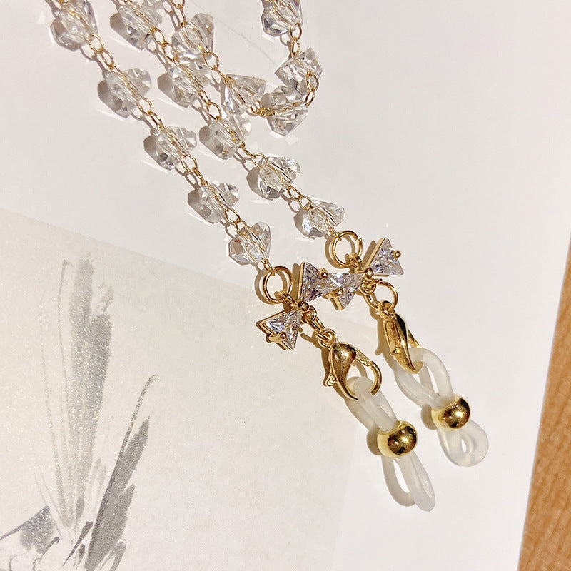 Jewelry necklace with sparkling crystals and elegant pendants Stornfield