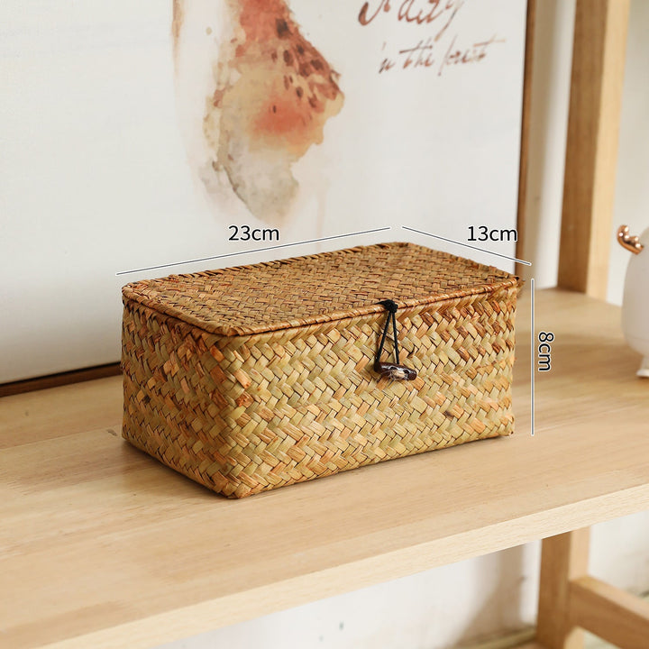 Handcrafted Oval Woven Storage Box Stornfield