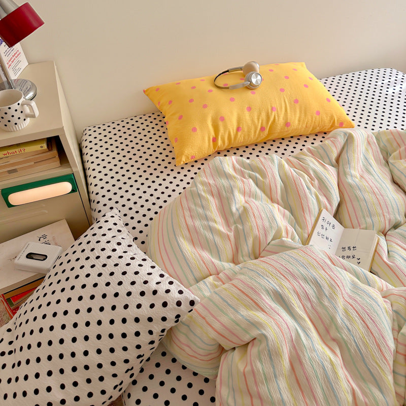 Striped Reversible Comforter Set