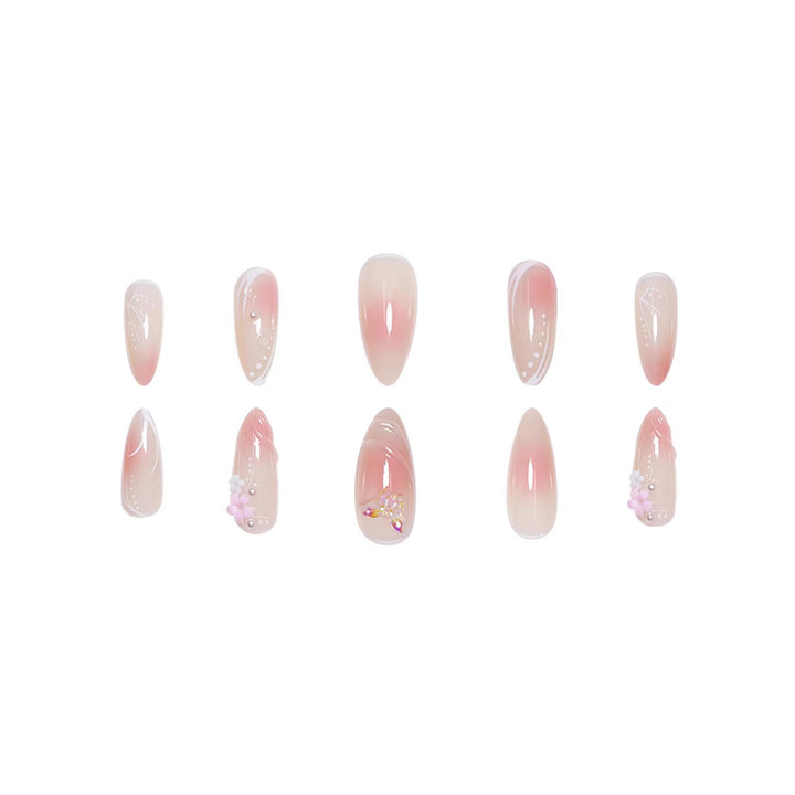 Decorative Floral Stiletto Nail Enhancements Stornfield