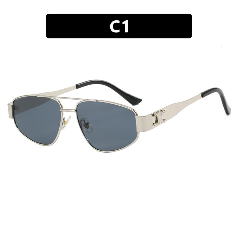 Ladies sporty sunglasses with polarized lenses and elegant metal frame Stornfield