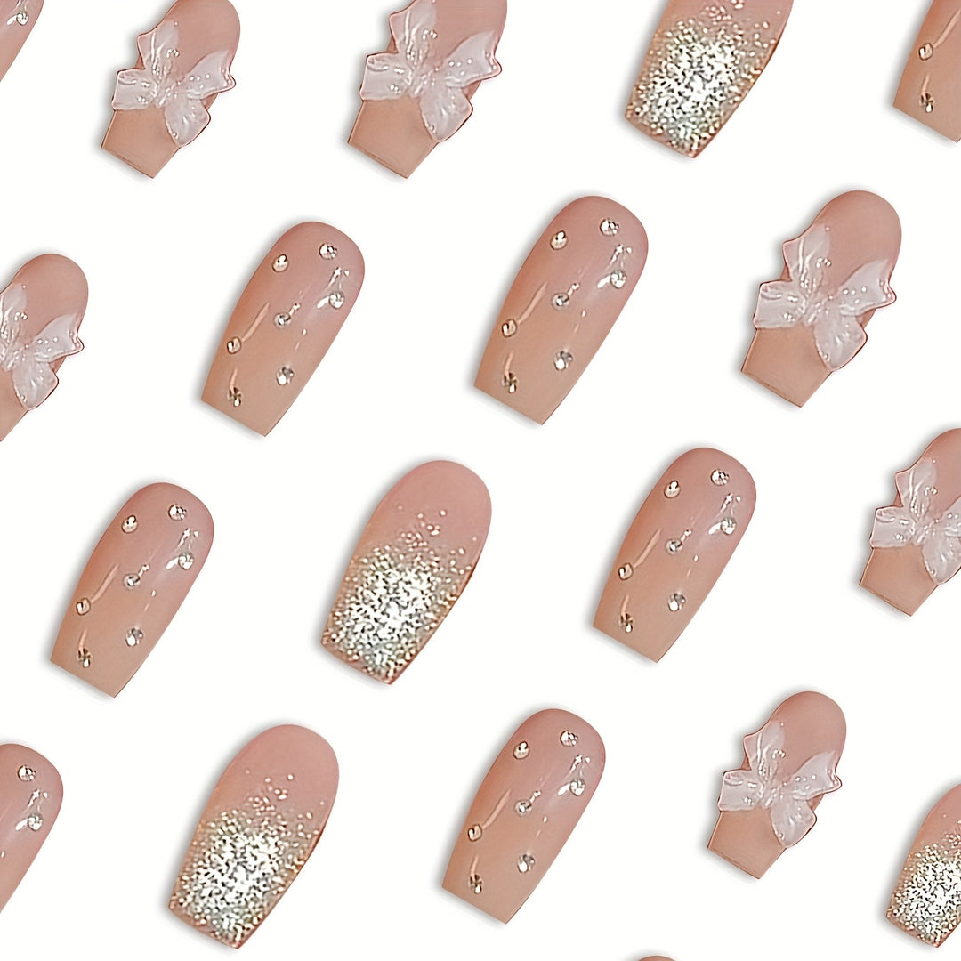 Chic Decorative 3D Press-On Nail Set Stornfield