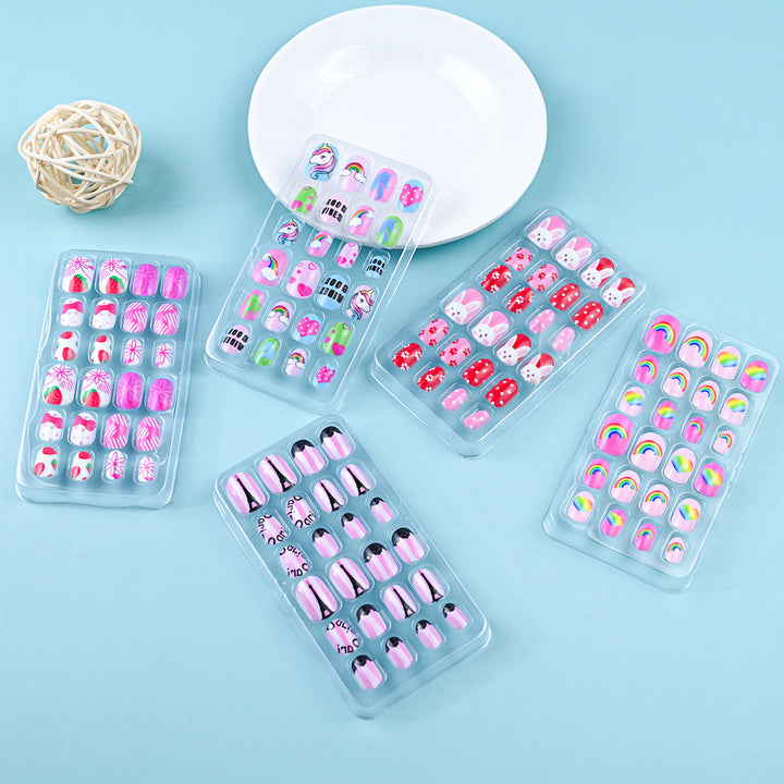 Themed Summer Beach Nail Art Press-On Nails Stornfield