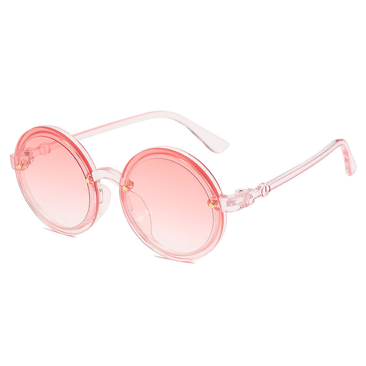 Women Round Sunglasses with Transparent Frame Stornfield