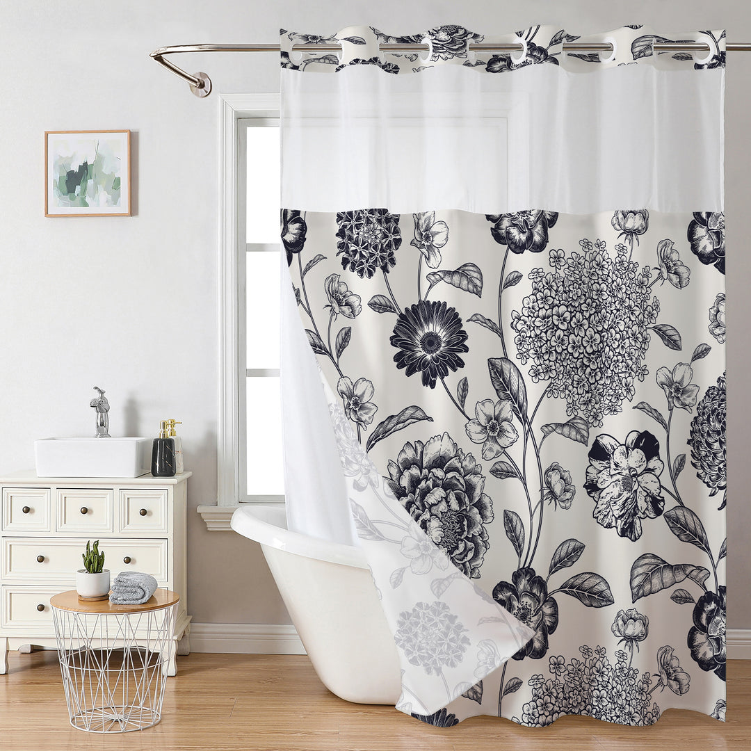 Floral Print Shower Curtain Stornfield