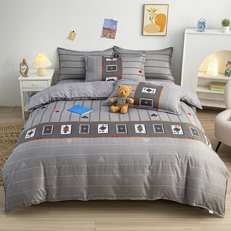 Floral Pattern Decorative Bedding Set