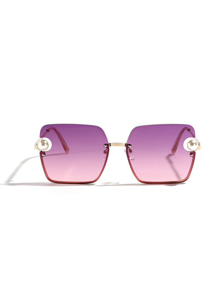 Women's square sunglasses with elegant transparent frame Stornfield