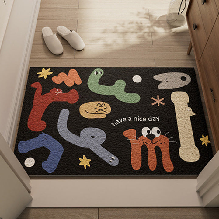 Cute Puppy-Themed Welcome Mat Stornfield