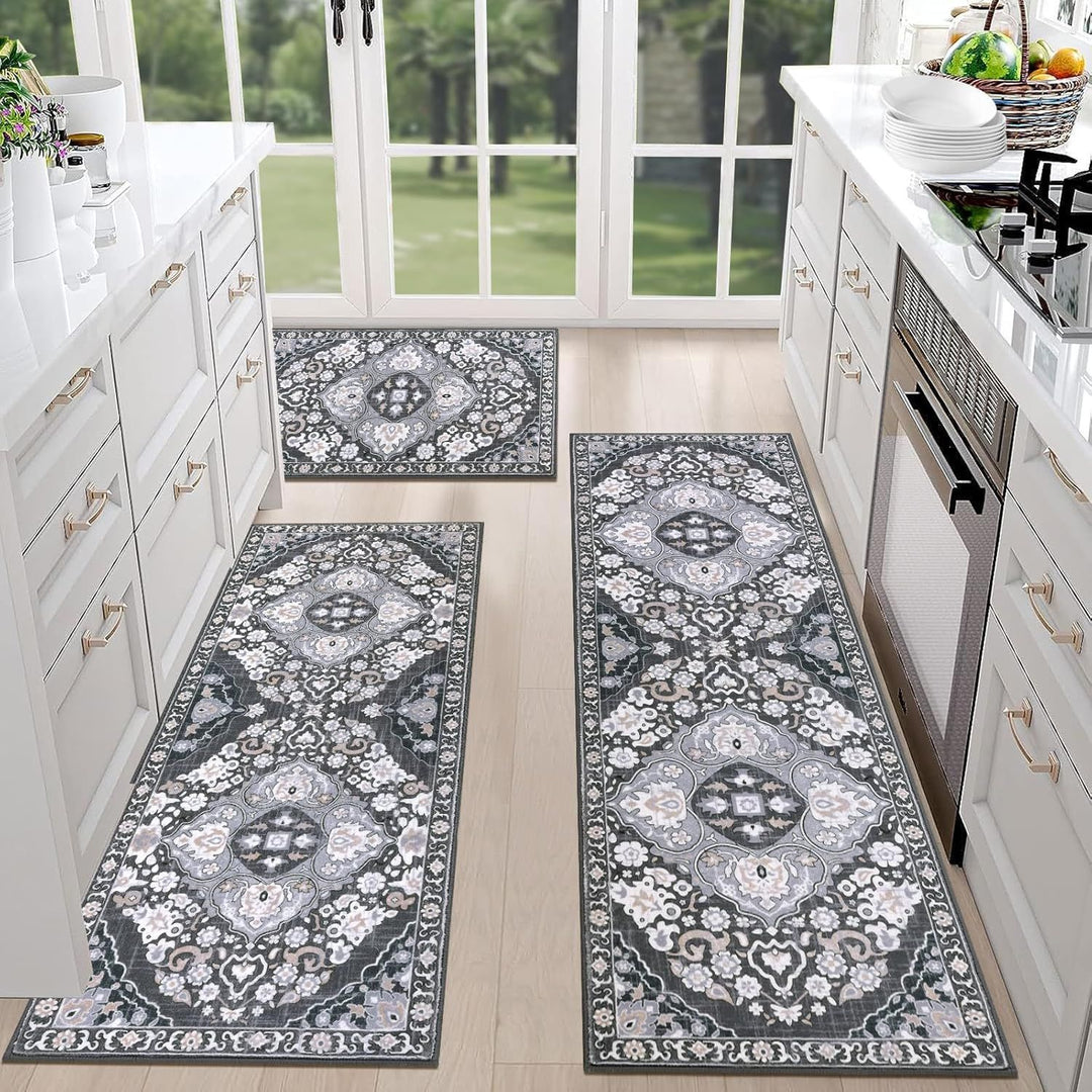 Vintage-Inspired Persian Kitchen Runner Mat