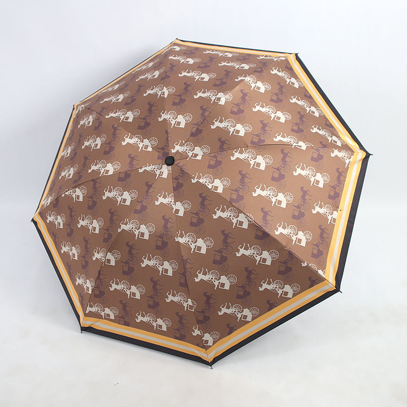 Women's Folding Umbrella with Unique Animal Design Stornfield
