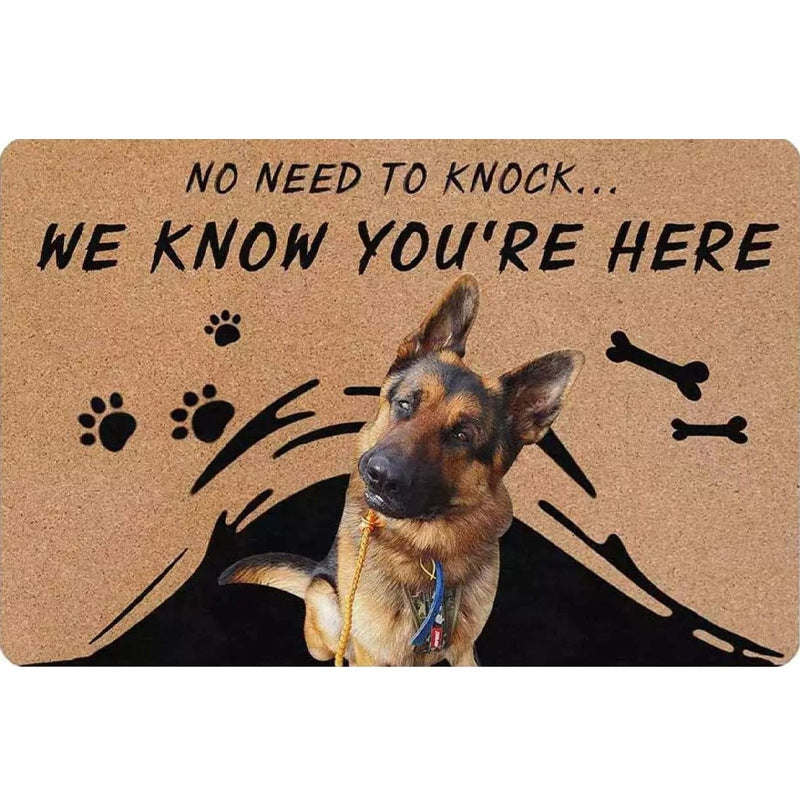 Fun Dog-Themed Door Mat Stornfield