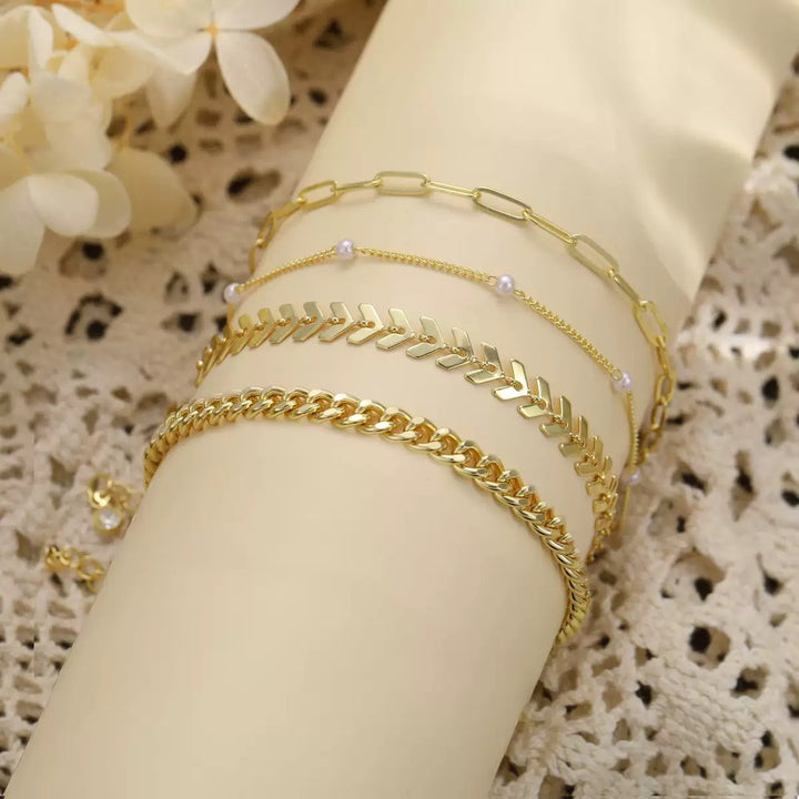Multi-Layered Anklet Set Stornfield