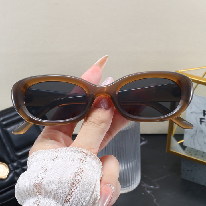 Women's fashionable sunglasses with oval design and UV protection Stornfield