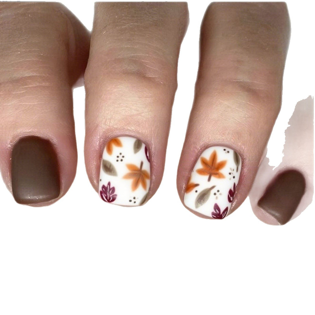 Autumn-Inspired Floral Nail Art Enhancements Stornfield