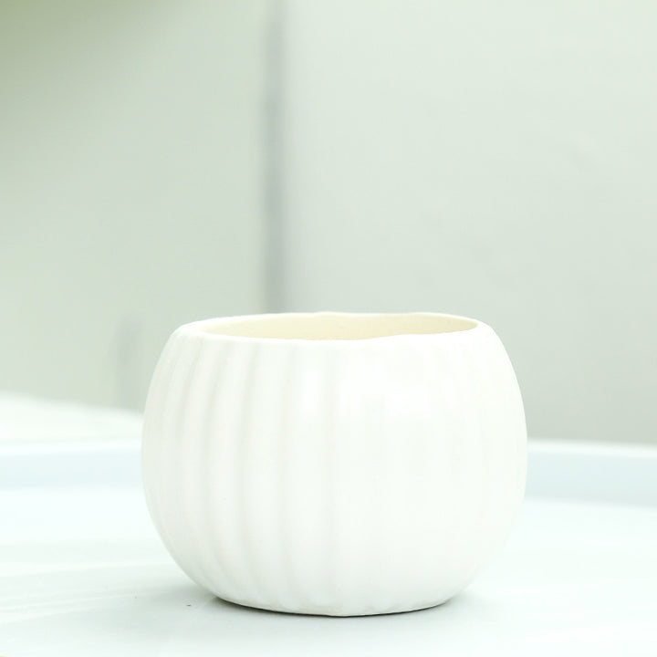 Ribbed Ceramic Planter Stornfeild
