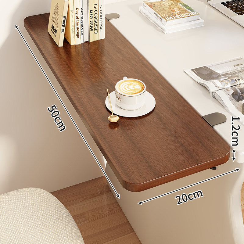 Slim Clamp-On Folding Side Desk Shelf Tray