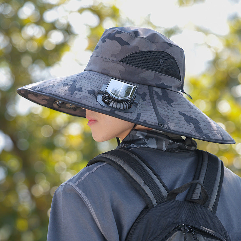 wide-brimmed outdoor sun hat with UV protection, breathable mesh, and adjustable chin strap Stornfield