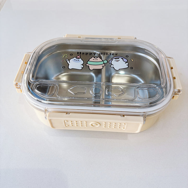 Cartoon-Themed Multi-Compartment Food Storage
