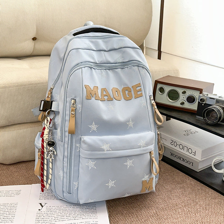 Star-Patterned Adjustable Backpack Stornfield