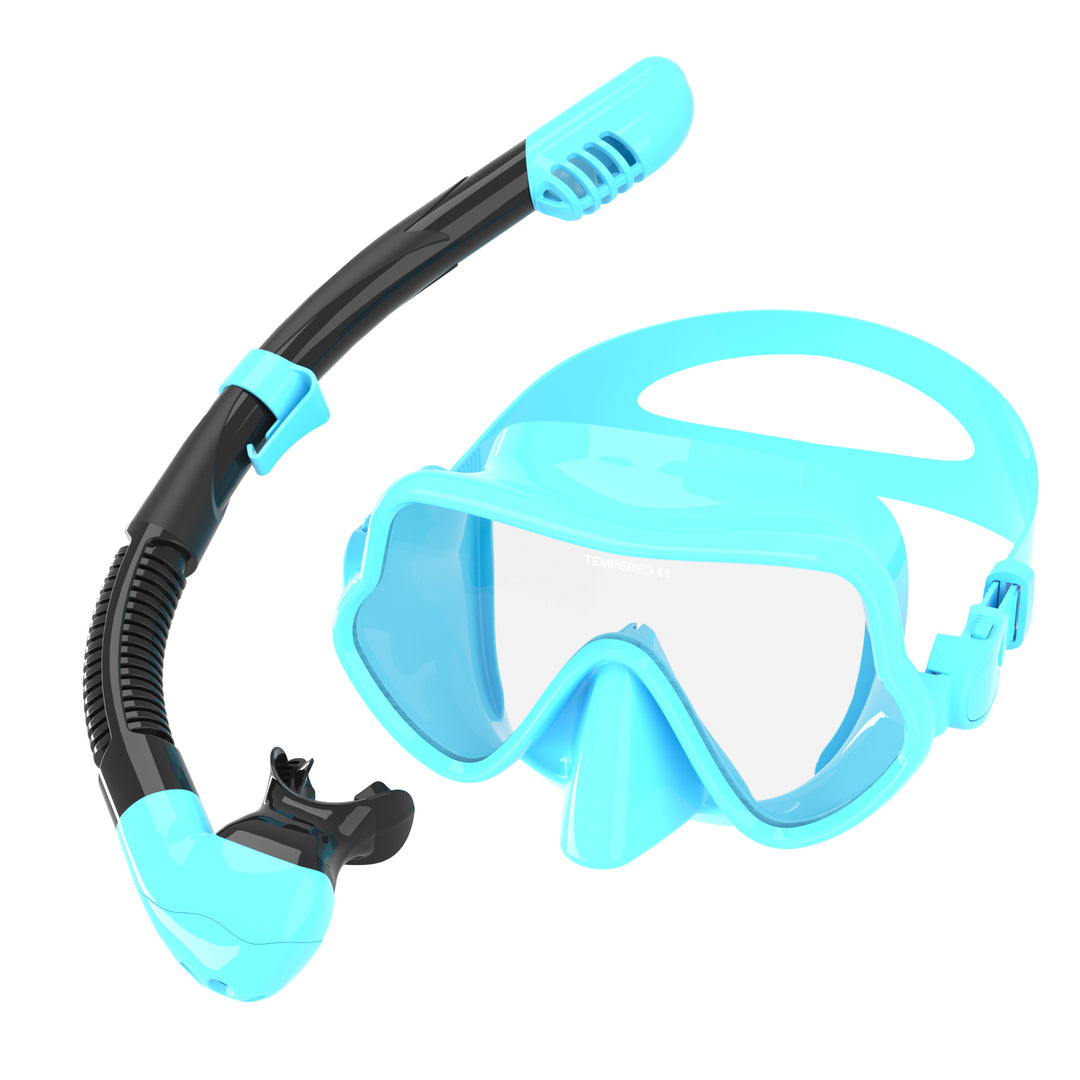Ergonomic diving mask with flexible breathing tube Stornfield